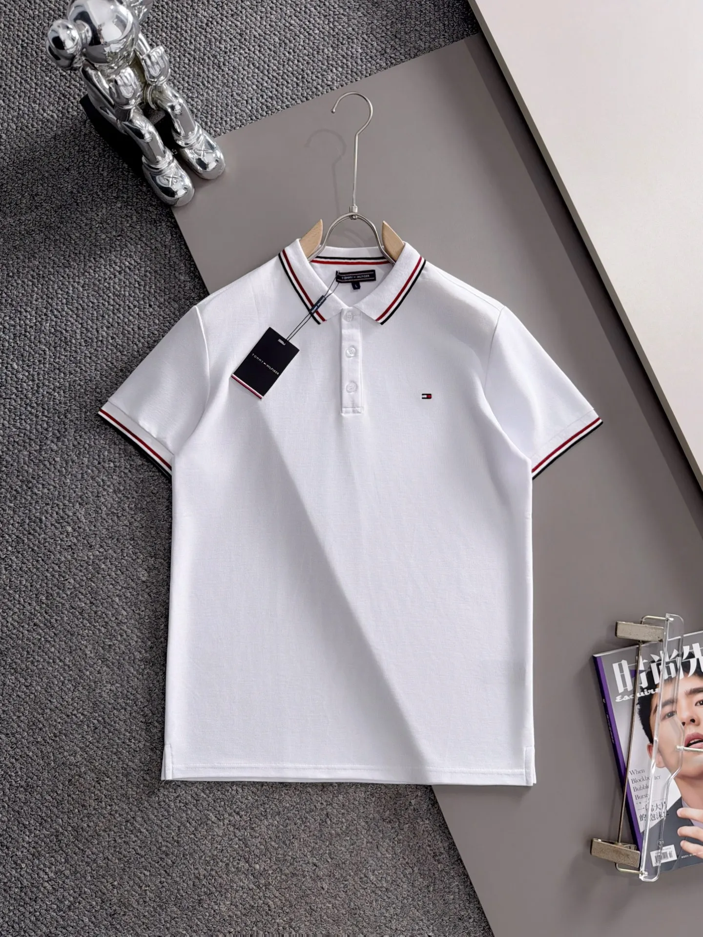 TOMMY HILFIGER 2026New Arrival Classic logo Same Style polo · · · ：Black White Red Green Gray Blue Size：M L XL XXL XXXL
